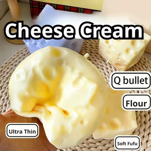 Pelota Antiestrés Jincan con Forma de Cubo de Queso, Pelota de Queso Grande Moldeable, Juguete Sensorial Antiestrés que No Rebota, Regalo ASMR - Product Image 4
