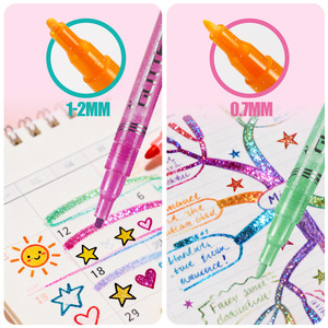 Penna Glitterata Super Brillante a Base d'Acqua, Inchiostro Non Tossico, Marcatore Impermeabile - Product Image 6