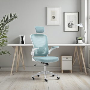 Morden Hoge Kwaliteit Draaibare Ergonomische Mesh Bureaustoel Met Hoge Rugleuning En Hoofdsteun Voor Directiestoelen - Product Image 5