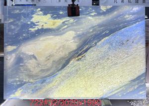 แผ่นหินอ่อนคริสตัลสีน้ำเงินธรรมชาติขัดเงาหรูหราทันสมัย ทนทาน เหมาะสำหรับตกแต่งผนังโรงแรม - Product Image 4