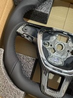 Accessoires intérieurs pour VW Golf 7/MK7/Jetta/Passat/B8/Polo//GTI/Amarok/V6/T6 Volant en cuir et fibre de carbone Plug and Play