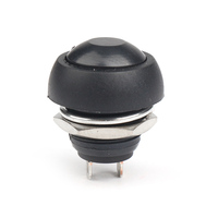 Mini interruptor de botón pulsador momentáneo de reinicio a prueba de agua de 12mm para piezas de horno de coche y barco