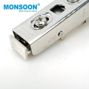 Charnières de meuble dissimulées à fermeture amortie en acier inoxydable pour portes d'armoires de cuisine, collection Monsoon Hardware - Product Image 5