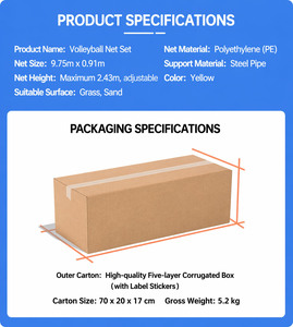 Red <span class=keywords><strong>de</strong></span> <span class=keywords><strong>Voleibol</strong></span> Profesional <span class=keywords><strong>de</strong></span> Tamaño <span class=keywords><strong>Oficial</strong></span>, Directo <span class=keywords><strong>de</strong></span> Fábrica, para Entrenamiento, con Marco Ajustable para Canchas Interiores y Exteriores - Product Image 6