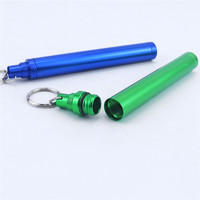 Porte-clés en métal pour tube à cigarettes, cône à rouler, protège-herbes, porte-cigarettes, accessoires pour fumeurs, tube à cigares