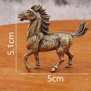 Grosir hewan kuningan ornamen logam dan Kerajinan dua belas zodiak Cina dekorasi rumah kantor - Product Image 2