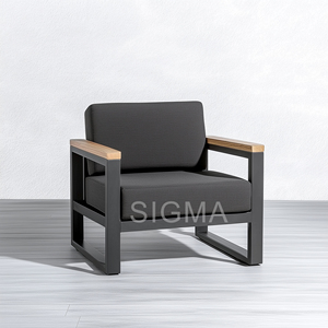 Set Divano da <span class=keywords><strong>Esterno</strong></span> Moderno in <span class=keywords><strong>Alluminio</strong></span> Premium, Arredamento da Giardino di Alta Gamma per Ville di Lusso, Hotel e Appartamenti - Product Image 5