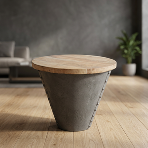 Antique Design Style Industrial Vintage Luxury Coffee <b>Table</b> Storage Eco-Friendly Iron <b>Metal</b> Mango Wood for Hotel Living Room - Product Image 2