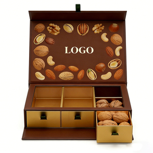 Boîte en carton rigide personnalisée, anti-graisse, écologique, <span class=keywords><strong>de</strong></span> qualité alimentaire, pour boulangerie, chocolats, noix, anniversaires, Saint-Valentin, portable, gaufrée - Product Image 1