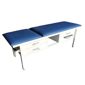 Table d'examen hospitalière réglable avec dossier et tiroirs BT-EA028, <span class=keywords><strong>lit</strong></span> d'examen patient avec matelas en PU, prix du <span class=keywords><strong>lit</strong></span> patient - Product Image 1