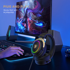 SADES Alchemist 50Mm Pilotes <span class=keywords><strong>Bandeau</strong></span> Réglable Virtual 7.1 Surround Sound Over-Ear Wire Gaming Headset Casque avec Micro - Product Image 6