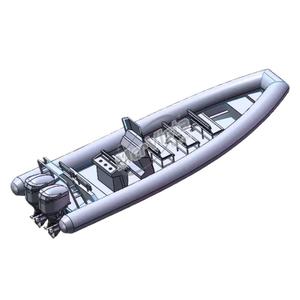 Bateau de pêche Mer Vista Rib 580 <span class=keywords><strong>semi</strong></span>-<span class=keywords><strong>rigide</strong></span> à coque en aluminium Hypalon de 19 pieds avec moteur de 90 CV - Product Image 6