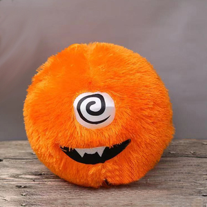 Fuzzy Plüsch <span class=keywords><strong>ball</strong></span> 9 Zoll <span class=keywords><strong>Crazy</strong></span> Faced Gefüllte Pelz Kleine Monster Flauschiges Spielzeug - Product Image 2