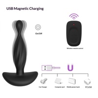 Vente en gros de jouets sexuels pour hommes adultes, dispositif de masturbation, stimulateur anal de la prostate, vibrateur sans fil, télécommande, charge magnétique USB