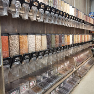 Heavy-Duty <strong>Commercial</strong> Wall Mounted Plastic Gravity <strong>Bin</strong> Supermarket <strong>Rack</strong> for Nuts Candy Grain Dispenser - Product Image 6