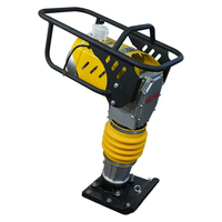 Petite machine à compacter à essence de 6,5 CV à haut rendement pour la construction routière