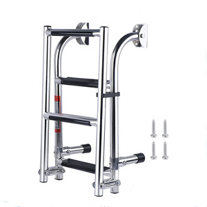 Escalera para barco de cuatro secciones, escaleras marinas de acero inoxidable 304, escaleras plegables rápidas para piscina de yate - Product Image 1