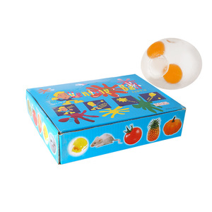 Jouet musical anti-stress transparent en forme d'œuf jaune double, pour enfants, unisexe, cadeau pour étudiants, vente en gros, en plastique - Product Image 5