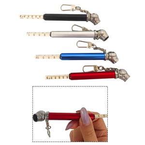 Jauge de pression des pneus miniature en alliage d'aluminium avec logo personnalisé, cadeau promotionnel, porte-clés stylo - Product Image 4