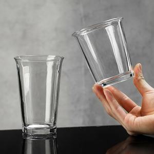 Restaurant chinois cuisine utiliser en forme <span class=keywords><strong>de</strong></span> V 400ml plaine blanc Sublimation boisson tasse Vasos <span class=keywords><strong>eau</strong></span> potable verre verres bouteilles en verre - Product Image 3
