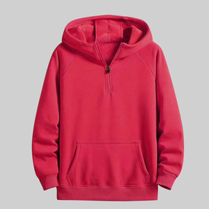 Vente en gros – Sweat à capuche zippé oversize 100 % coton pour homme – Confortable et décontracté – Veste polaire épaisse pour la gym, le sport et le quotidien - Product Image 2