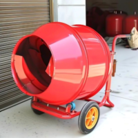 Malaxeur à mortier portable, petit malaxeur à béton électrique mobile auto-chargeant, malaxeur volumétrique portable