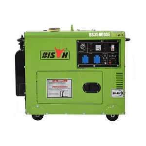 Bison Single-cylinder Electric Start Three Phase 230/400V Quiet New Small 3Kw Diesel Generators For Sale