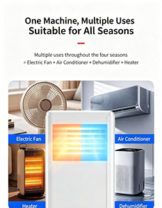 Hot Sale 14000BTU Portable Air Conditioner 2-in-1 Heat & Cool, Mobile AC Unit for Large Room Home Office High Power Cooling 14 0 - Product Image 6