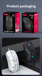 Souris Air Mouse G520 pour jeux, avec éclairage RGB, magnétique, détachable, logiciel <span class=keywords><strong>macro</strong></span> - Product Image 3