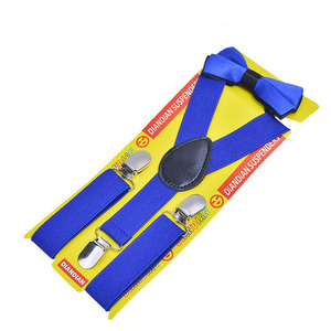 Wholesale Child Kids <strong>Suspenders</strong> <strong>Bow</strong> <strong>Tie</strong> <strong>Set</strong> Adjustable Elastic <strong>Suspender</strong> <strong>Set</strong> for Boys and Girls - Product Image 2