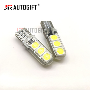 Luz <span class=keywords><strong>LED</strong></span> Estroboscópica T10 W5W OEM, Luz de Gel de Silicona, 194 168 5050 6LED, Bombilla <span class=keywords><strong>LED</strong></span> Intermitente, Luces de Posición, 12V 24V, Rojo Azul - Product Image 2