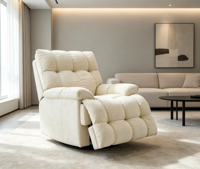 Fauteuil inclinable électrique simple VOXHOME Cloud rembourré, pivotant et rotatif, pour salon
