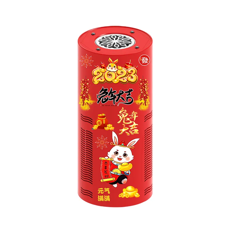 2023มาใหม่ของเล่นฟองตรุษจีนดอกไม้ไฟฟองเครื่องปีกระต่ายของเล่นเทศกาลใหญ่จีนเมืองของเล่น