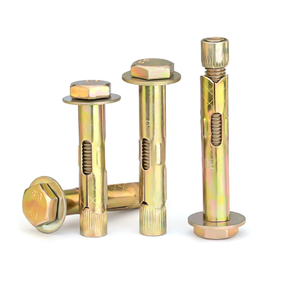 Stalen vloeruitbreiding Zeshoekige behuizing Zilver gegalvaniseerd Binnenuitbreidingsbout Leuning Speciale uitbreidingsschroef M6-16 Draad 12 mm - Product Image 2