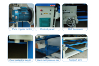 Ponceuse à bords oscillante verticale industrielle Jotun pour le travail du bois, machine à polir et finir, moteur 4 kW