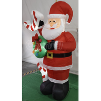 Père Noël gonflable de 2,1 m de haut, nouveau design personnalisé, décoration de Noël et de fêtes, Père Noël gonflable pour le plaisir des fêtes