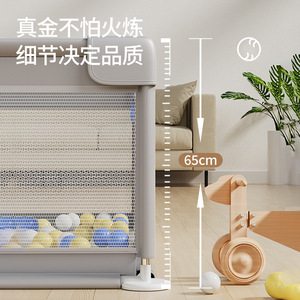 New Luxury Foldable <b>Indoor</b> Safety Fabric Fence Playpen with <b>Slide</b> and Swing for Babies 6 Months-3 Years Modern Baby Furniture - Product Image 4