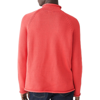 Pull en tricot pour homme 100% coton avec logo personnalisé, col roulé de haute qualité, pull épais et respirant pour l'automne, séchage rapide, 300g 7GG