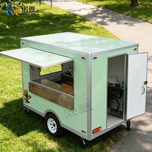 Camion de restauration rapide mobile en acier inoxydable moderne entièrement équipé, remorque alimentaire mobile OEM pour la <span class=keywords><strong>vente</strong></span> de collations - Product Image 1