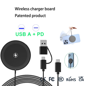 <span class=keywords><strong>Cargador</strong></span> Inalámbrico Magnético Qi2 Rápido de 25W para Huawei, <span class=keywords><strong>Samsung</strong></span>, Xiaomi, iPhone, Vivo, Base de Carga Inalámbrica para Teléfono - Product Image 1