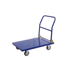 लोड 300 किलोग्राम फोल्डेबल मेटल शॉपिंग प्लेटफॉर्म हैंड ट्रॉली - Product Image 1