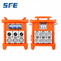 Boîte de distribution d'alimentation portable étanche IP65 en ABS, boîte de jonction électrique anti-poussière pour usage extérieur et industriel