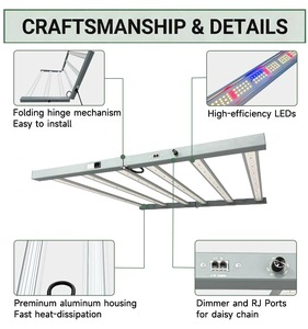 Système de culture intérieur pliable SLTMAKS pour jardin domestique, avec corps en alliage d'aluminium et éclairage LED Samsung à spectre complet - Product Image 5