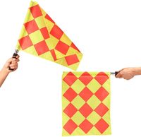 Drapeaux d'arbitre de football professionnels en mousse pour arbitre de touche, avec sac de transport – Nouveauté promotionnelle pour la sublimation