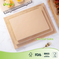 Feuilles de papier sulfurisé de qualité alimentaire supérieure, imperméables, résistantes à la graisse et à l'huile, pour boulangerie, restaurant, cuisine domestique, papier kraft