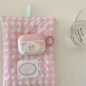 Étui de protection pour écouteurs Apple AirPods 4, nouveau modèle rose avec nœud, entièrement couvrant et résistant aux chocs - Product Image 3