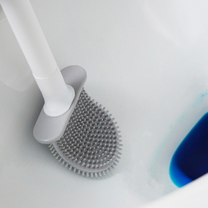 Brosse de nettoyage de toilettes en silicone détachable et portable, vente en gros, offre spéciale - Product Image 4