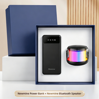 Set de Regalo Corporativo: Batería Externa Portátil y Altavoz Bluetooth, Recuerdo Promocional con Logotipo Personalizado para Clientes Empresariales