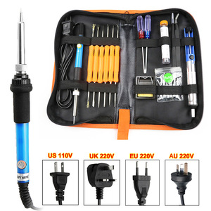 Juego de soldador de temperatura ajustable con puntas y herramientas para reparación y soldadura - Product Image 3