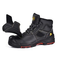 Chaussures de sécurité de soudage Safetoe avec protection métatarsienne |   Semelle en caoutchouc résistant à la chaleur |   Surpiqûres ignifuges